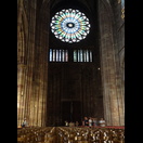 Die große Fensterrose in der Westfassade
